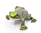 All Jeweled Leapaing Frog Tinket Box