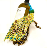 Peacock Wine Bottle Holder