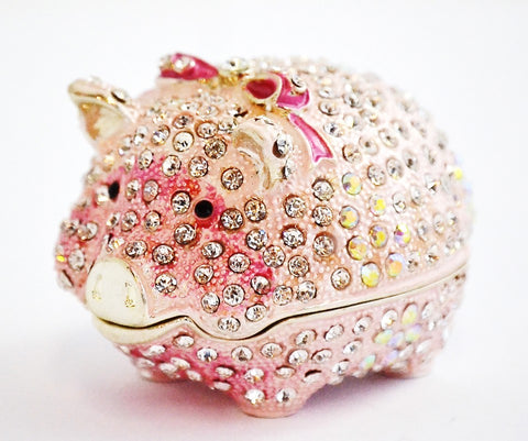 Cute Piggy Trinket Box