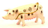 Standing Pig Trinket Box Made with Austrian Crystals