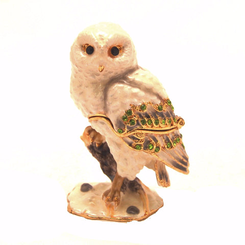 Owl on Branch Trinket Box