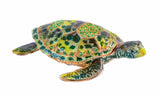 Sandy Turtle Trinket Box. Green Enamel with Austrian Crystals