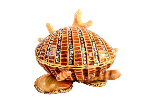 Shell on Coral Stand Trinket Box
