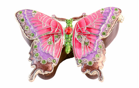 Butterfly Jeweled Trinket Box