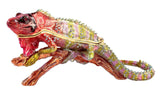 Branchside Iguana Trinket Box with Colorful Enamel & Austrian Crystals