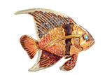 Tropical Fish Trinket Box with Colorful Enamel with Austrian Crystals