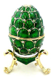 Faberge Style Egg Trinket Box with Stand