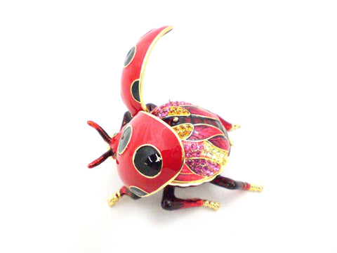 Flying Ladybug Trinket Box