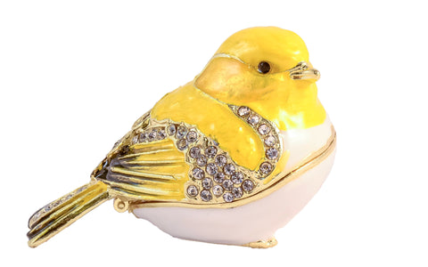 Goldfinch Bird Small Trinket Box