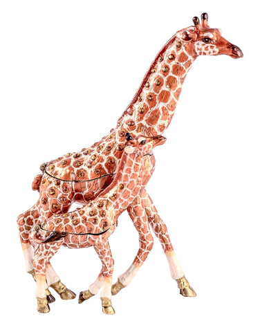 Giraffe with Baby Detachable Trinket Box